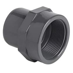 PVC Pressure Pipe Plain Male – Female Thread