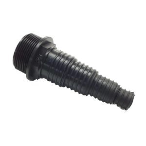 Threaded Black Stepped Hose Tail 1.5″bsp