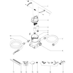 Oase PondoVac 4 Spare Parts diagram